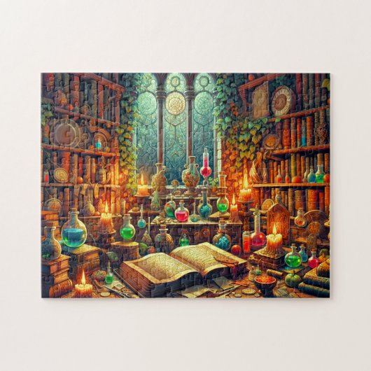 Alchemie Kamer Magische Elixers & Tovenarij Legpuzzel (Horizontaal)
