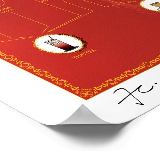 ALCHEMIE TEA, RED, Poster 16 X20" (Hoek)