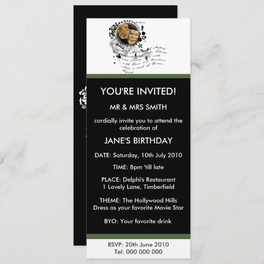 Alchemie van Acting Kaart (Voorkant / Achterkant)