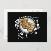 Alchemie van dramaskers briefkaart (Voorkant / Achterkant)