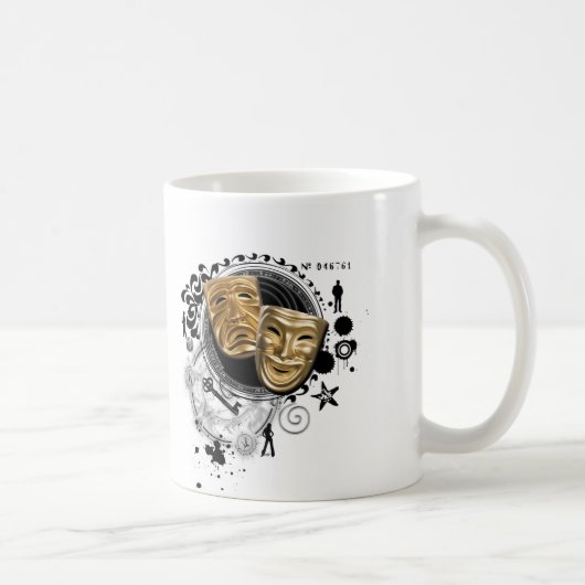 Alchemie van dramaskers koffiemok (Rechts)