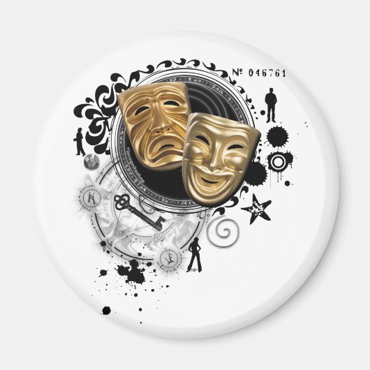 Alchemie van dramaskers magneet (Voorkant)