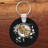 Alchemie van dramaskers sleutelhanger (Voorkant)