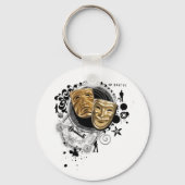 Alchemie van dramaskers sleutelhanger (Voorkant)