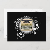 Alchemie van schrijfmachines briefkaart (Voorkant / Achterkant)