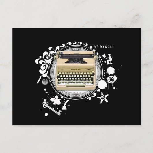 Alchemie van schrijfmachines briefkaart (Voorkant)