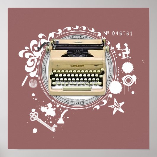 Alchemie van schrijfmachines poster (Voorkant)