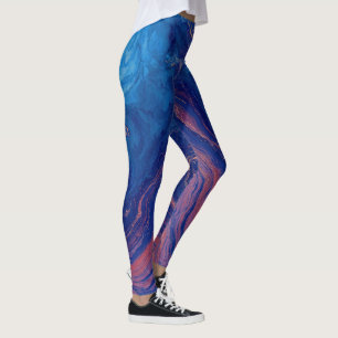 "Alchemie van stromingen" - Een kleurrijke Abstrac Leggings