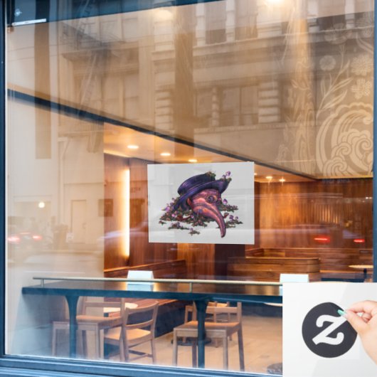 Alchemie van verval raamsticker (Cafe Raam)