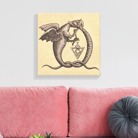 Alchemieschillen voor zwavel en kwik canvas afdruk (Insitu (Woonkamer))