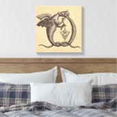 Alchemieschillen voor zwavel en kwik canvas afdruk (Insitu (Slaapkamer))