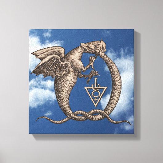 Alchemieschillen voor zwavel en kwik canvas afdruk (Voorkant)