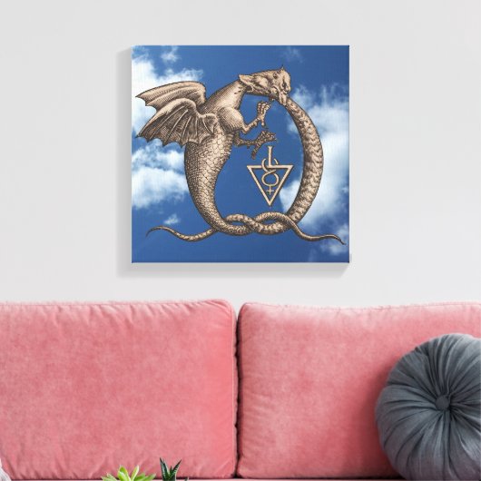 Alchemieschillen voor zwavel en kwik canvas afdruk (Insitu (Woonkamer))