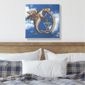 Alchemieschillen voor zwavel en kwik canvas afdruk (Insitu (Slaapkamer))