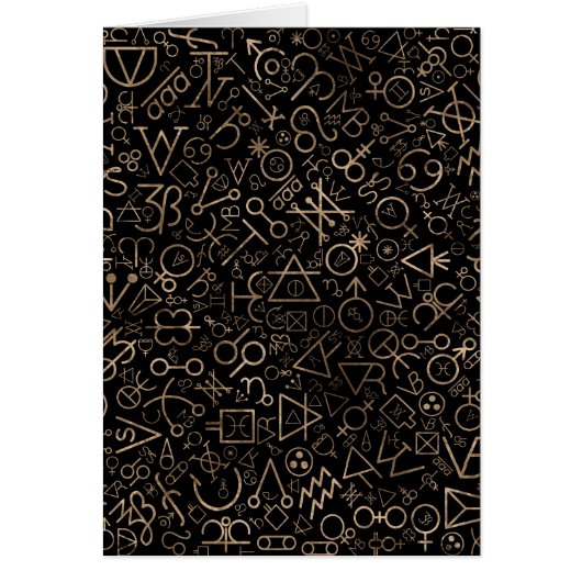 Alchemiesymbolen Astrologisch symbolen patroon #2 (Voorkant)