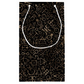 Alchemiesymbolen Astrologisch symbolen patroon #2 Klein Cadeauzakje (Achterkant)