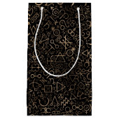 Alchemiesymbolen Astrologisch symbolen patroon #2 Klein Cadeauzakje (Voorkant)