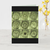 alchemiesymbolen wenskaart kaart (Gele Bloem)