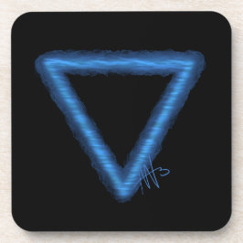 Alchemiesymbool golvend waterelement bier onderzetter