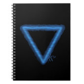 Alchemiesymbool golvend waterelement notitieboek (Voorkant)