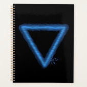 Alchemiesymbool golvend waterelement planner (Voorkant)