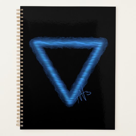 Alchemiesymbool golvend waterelement planner (Voorkant)