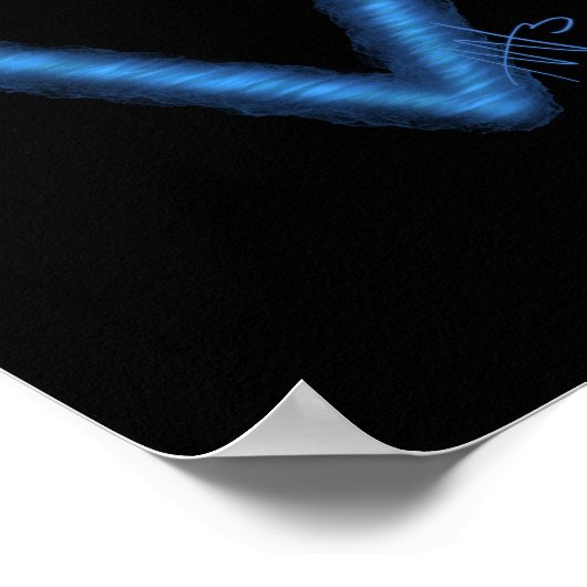 Alchemiesymbool golvend waterelement poster (Hoek)