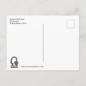 Alchemisch achtervolgen briefkaart (Achterkant)