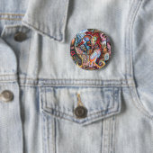 Alchemisch achtervolgen ronde button 5,7 cm (In situ)