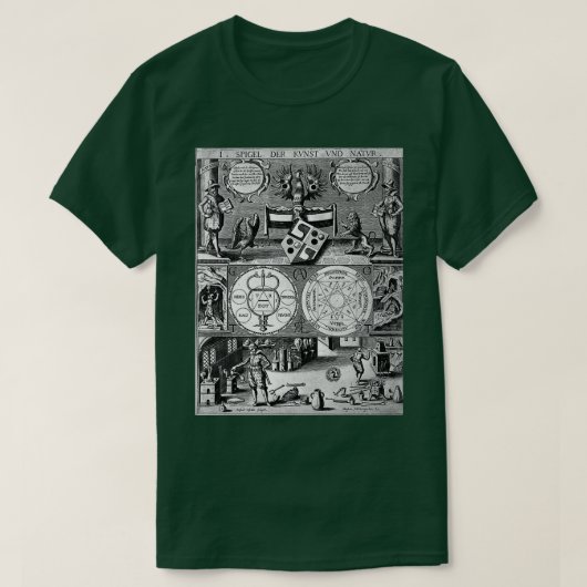 Alchemisch kunstwerk 4 t-shirt (Design voorkant)