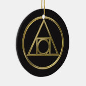 Alchemisch symbool keramisch ornament (Rechts)