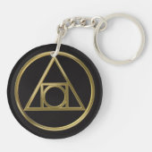 Alchemisch symbool sleutelhanger (Achterkant)