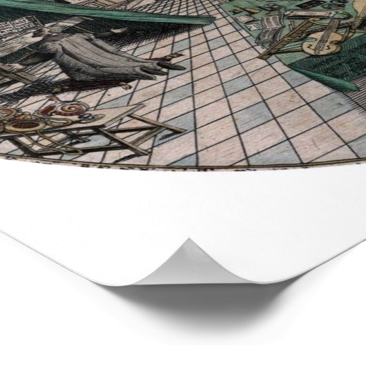  alchemische illustratie poster (Hoek)