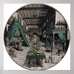  alchemische illustratie poster