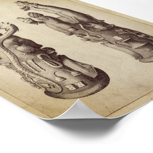  alchemische illustratie poster (Hoek)