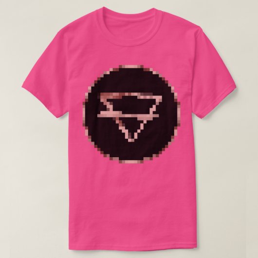 Alchemische symbolen Aarde Pixel T-shirt (Design voorkant)