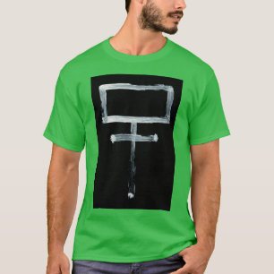 Alchemische symbolen Kalium 1 omgekeerd T-shirt