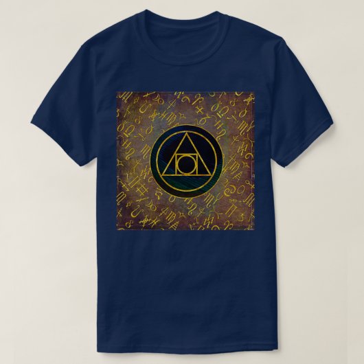 Alchemische symbolen Klassieke TShirt (Design voorkant)