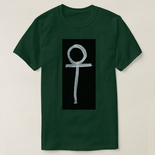 Alchemische symbolen Koper Zes keren omgekeerd T-shirt (Design voorkant)