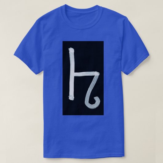 Alchemische symbolen Lapis Lazuli Omgekeerd T-shirt (Design voorkant)