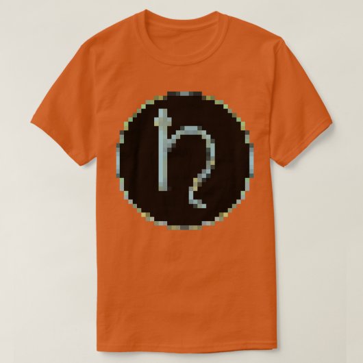 Alchemische Symbolen loodpixel T-shirt (Design voorkant)