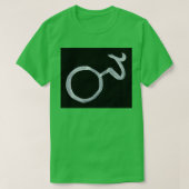 Alchemische symbolen Magnesium Vijf Omgekeerd T-shirt (Design voorkant)