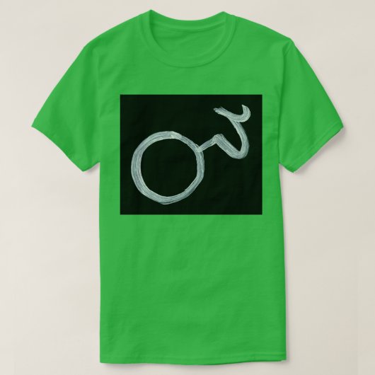 Alchemische symbolen Magnesium Vijf Omgekeerd T-shirt (Design voorkant)