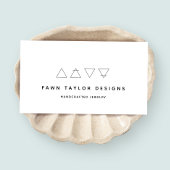 Alchemische symbolen Wit Visitekaartje