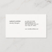 Alchemische symbolen Wit Visitekaartje (Achterkant)