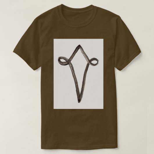 Alchemische symbolen Zilver Vier T-shirt (Design voorkant)