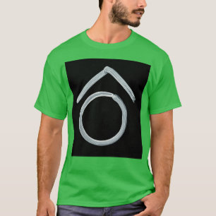Alchemische symbolen Zinc Vijf keren omgekeerd T-shirt
