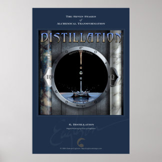 Alchemische transformaties 6: destillatie poster