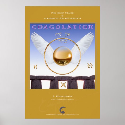 Alchemische transformaties 7: coagulatie poster (Voorkant)