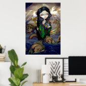 Alchemische Zeeen ART PRINT gothic alchemy lowbrow (Thuiskantoor)